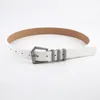 Belts For Men Y2k Metal Buckle Women Versatile All-match Belt Accessories PU Leather Korean Waist Strap Female Waistband