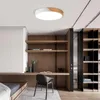 Nachtverlichting Moderne LED-plafondlamp Minimalistische houtstijl Inbouwarmatuur met acryllampenkap voor slaapkamerwoonkamer