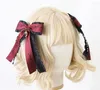 Party Supplies Sweet Girls Japanese Gothic Black Lace Lolita Ribbon Bow Hairpin JK Hair Side Clips Accessories B2484