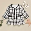cute baby girl clothes for qulity material designer two pieces dress and jacket coat beatufil trendy toddler girls suit outfit