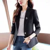 Garnitury kobiet formalne kobiety robocze noszenie blazers kurtki płaszcz jesienne zimowe profesjonalne eleganckie damki blacer blaser feminino tops