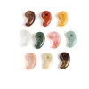 Pendant Necklaces 10 Pcs Natural Stone Pendants Comma Shape Random Healing Crystal Agate Beads For Jewelry Making Necklace