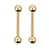 Anelli per lingua 10 pz/lotto piercing alla lingua acciaio chirurgico 316L bilanciere industriale labbro stud bar trago cartilagine orecchino gioielli per il corpo goccia Dhyok