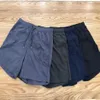 Nya varumärkes sommarmän casual shorts polyester shorts fast färg andas elastisk midja casual mäns shorts237d