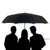 12K Couple Sunny Rainy Umbrellas Fully-automatic Three-folding Umbrella Strong Windproof Umbrellas Folding Vinyl Umbrella TH1097