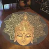 Tapis Mandala Thai Bouddha Tapis Rond Style Bohème Wiccan Tapis Coloré Salon Chambre Tapis Anti-dérapant Paillasson Alfombra Tapis 230928