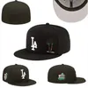 2023 Modedesigner Baseball Voll geschlossene Kappen Sommer Marineblau Buchstabe Knochen Männer Frauen Schwarz Farbe Alle 32 Teams Casual Sport Flat Fitted Hüte Chicago Mix Farben Größe 7-8