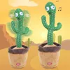 Intelligentiespeelgoed Kinderspeelgoed Dansen Cactus Lied Spreker Sprekende stem Herhaal Wriggle Dansen Zingen Speelgoed Praat Knuffel Knuffels voor baby Volwassen cadeau 230928