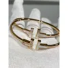 Tiffan armband Designer Dames Originele Kwaliteit Bedelarmbanden dubbele titanium stalen armband gegalvaniseerde armband