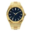 Horloges Hoge Kwaliteit Heren Mode Frosted Star Dust Horloge Roestvrij Staal 18K Goud Quartz Analoog Pols voor 221025317g