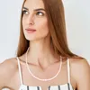 Chaînes NEKOL Pierre naturelle et collier de perles Accessoires de bijoux de luxe pour dame en gros mode femmes bijoux