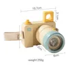 Fotocamere giocattolo in legno bambino binoculare caleidoscopio ingrandimento telescopio fotocamera giocattolo per bambini blocco Montessori regalo fai da te all'aperto Po Prop giocattoli 230928