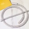 Hip Hop ketting 6mm 9mm 13mm Iced Out 925 massief zilver Vvs Moissanite Pass Diamond Tester Sieraden Cubaanse Link Chain ketting