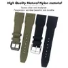 21mm 22mm 20mm Hoge Kwaliteit Nylon Canvas Lederen Horlogeband Horlogeband Voor IWC LE PETIT PRINCE Big PILOT Spitfire Accessoires 2207210O
