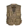 Men s Vests Pockets Summer Men US Tactical Hiking Fishing Vest Mens P ographer Waistcoat Mesh Cargo Sleeveless Jacket Tool 231005
