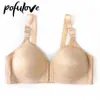 Bras Women Plus Size Bra Front Closure Push Up Thin Cotton Underwear Wireless Seamless Bralette Female Brassiere For Big Breast215A