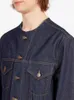 Kvinnor Hoodies Sweatshirts Autumn Raw Edge Trim Denim Coat Single Breasted Pockets Long Sleeve Ladies Oneck Vintage Jacket 231005