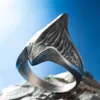 925 Sterling Silver Dirilis Ertugrul Gazi Thumb Rings New Men Jewelry Premium Quality Model Turkish Special Hoop Zihgir262L