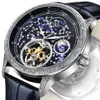 Relojes de pulsera Planet Tourbillon Reloj mecánico para hombres Relojes automáticos de acero inoxidable de lujo Hombre de negocios Casual impermeable Ma3135