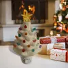 Decorazioni natalizie Albero in porcellana con luci Ornamenti in piedi illuminati Alberi festivi per decorazioni natalizie per interni