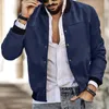 Men's Jackets Tailored LOGO2023 Fall/winter Suede Stand Up Collar Button-down Cardigan Jacket Casual American Men