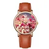 Zegarek do zegarek Fancy Flower Watch Watches Panie 2021 Słynna żeńska kwarcowy zegar nadgarstka Relogio feminino Montre femme237x