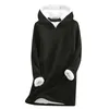 Women's Hoodies Fleece Winter Underwear Thick Warm Top O Neck Women Velvet Sweatshirt Blouse Sweatshirts T Shirt