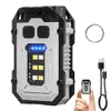 Utomhusgadgets Boruit Portable Keychain Light Camping EDC Ficklight Typec Redeserbar Mini Lantern med magnet Emergency Work Lamp 231005