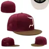 2024 unisex cała drużyna Więcej czapek baseballowych Casquette Fitted Hat Men Caps Caps Hip Hop Adult Flat Peak dla kobiet na świeżym powietrzu rozmiar 7-8