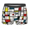 Boxer Mondrian inspiré pour homme, sous-vêtements De Stijl, très respirant, qualité supérieure, idée cadeau