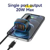 PD 32W 5V 12V double USB + Type C 3 Ports adaptateur de voiture de charge Super rapide chargeur d'alimentation de téléphone portable pour iPhone Apple