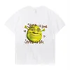 Homens camisetas Shrek é amor vida impressão camiseta homens mulheres verão algodão oversized confortável t-shirt na moda moda curta sl3067