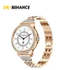 Montres intelligentes nouvelle mode femmes Bluetooth appel montre intelligente 1.32 "AMOLED 360*360 écran HD sport Fitness dames Smartwatch bande de diamant