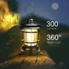 Portable Lanterns Outdoor Camping LED Light Retro Hanging Lamp Lantern Rechargeble Camping Tent Emergency 231005