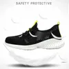 Boots Work Breathable Safety Shoes Men's Lightweight Summer AntiSmashing Piercing Sandals Protective Single Mesh Sneaker 230928