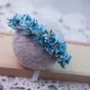 Hårtillbehör Shining Born Pography Props Baby Headwear Spädbarn Bannband Dizzy Dyed Silk Flower Headsbonad Shooting For Babies 231008