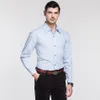 Pure Color Cotton Men's Long-sleeved Shirts Size 5XL 6XL 7XL 8XL White Blue Black Red Business Wedding Banquet Elegant Men Sh2223