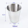 Koppar Saucers Stylish Stainless Steel Cup For Coffee Cola Milk Ideal Bar Shop Office Välj mellan 30/70/180/320 ml kapacitet