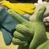 Nuovi guanti lavorati a maglia da donna autunno inverno Guanti touch screen scaldamani con dita intere Studenti unisex che guidano guanti da scrittura
