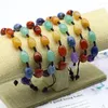 Bracelet de Yoga extensible, 7 Chakras, perles de pierres précieuses naturelles, cristal de guérison Reiki, équilibrage d'énergie pour femmes et filles