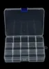 1Pcs Convenient Fishing Lure Tool Case Tackle Boxs Plastic Clear Fishing Track Box With 15 Compartments Whole2413619