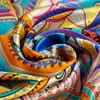 Schals Damen 100 % echte Seide, quadratischer Schal, Hangzhou-Halstuch, großes Halstuch für Damen, bedruckt, Bandana, quadratischer Seidenschal, 90 x 90 cm, 231005