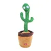 Intelligentiespeelgoed Kinderspeelgoed Dansen Cactus Lied Spreker Sprekende stem Herhaal Wriggle Dansen Zingen Speelgoed Praat Knuffel Knuffels voor baby Volwassen cadeau 230928