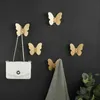 Towel Racks Solid Brass Butterfly Style Robe Hooks Wall Hang Mounted Towel Hook Clothes Hook Bathroom Hardware Door Hat Hook 230926