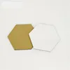 Posavasos de sublimación para regalo personalizado Posavasos de MDF para sublimación de tinte Forma hexagonal Impresión por transferencia en caliente Consumibles en blanco 8DM-010-D