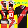 Camiseta River Plates Fußballtrikots 2023 2024 Lanzini de la Cruz M.borja Fußballhemden Kinder Kit M.Suarez Barco Solari A.Palavecino Jersey 23/24