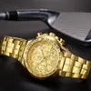 Relogio Masculino Orologi da polso da uomo Top Brand di lusso WWOOR Cronografo dorato da uomo Orologi in oro Grande orologio da polso maschile Uomo 220705331T