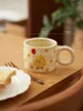 Mugs Japanese Style Cartoon Coffee Cup High Appearance Level Girl Heart Ceramic Drinking Office Home Couple Water