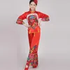 Stage Wear Traditional Chinese Folk Dance Costume For Woman National Costumes Fan Dancing Dances Clothes Yangko Dress Women Yangge Clothing