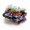 Strand Natural Stone Beads Crystal Bracelet Men Stretch Women Ie Wrist Jewelry Long Distance Bracelets 1PC